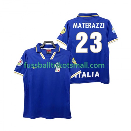 Fußballtrikots Italien MATERAZZI 23 Retro 1996 Kurzarm Heimtrikotsatz kaufen